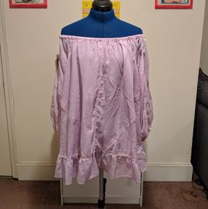 Rosery Brand Lilac Off the Shoulder Dress